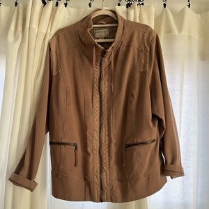 Anthropologie dusty tan jacket